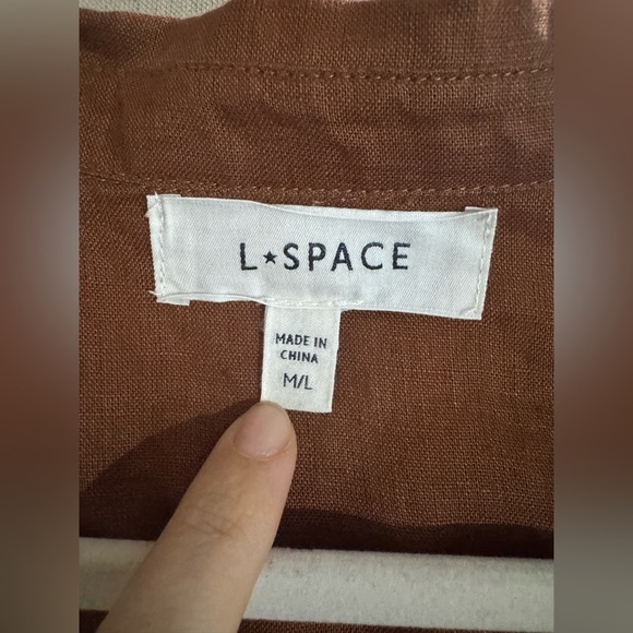 L*SPACE Rio Linen Tunic - Coffee size M / L - Picture 15 of 16